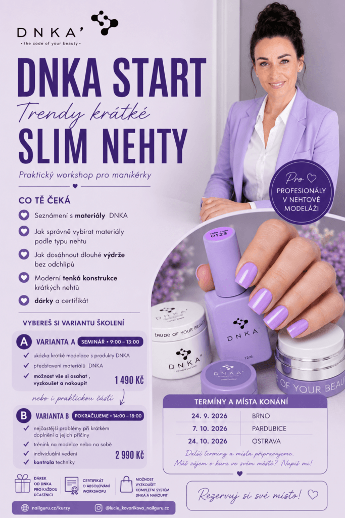 DNKA start Trendy slim krátké nehty